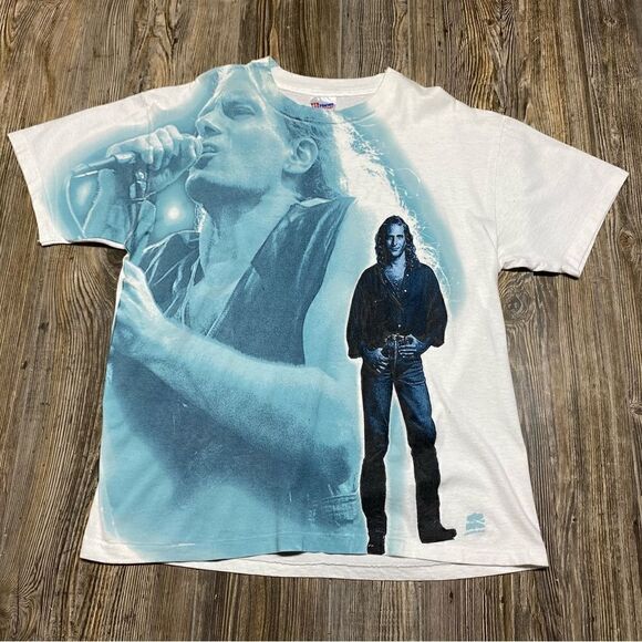 Vintage 1994 Michael Bolton Concert World Tour T Shirt All Over Print Size Large - Picture 1 of 9
